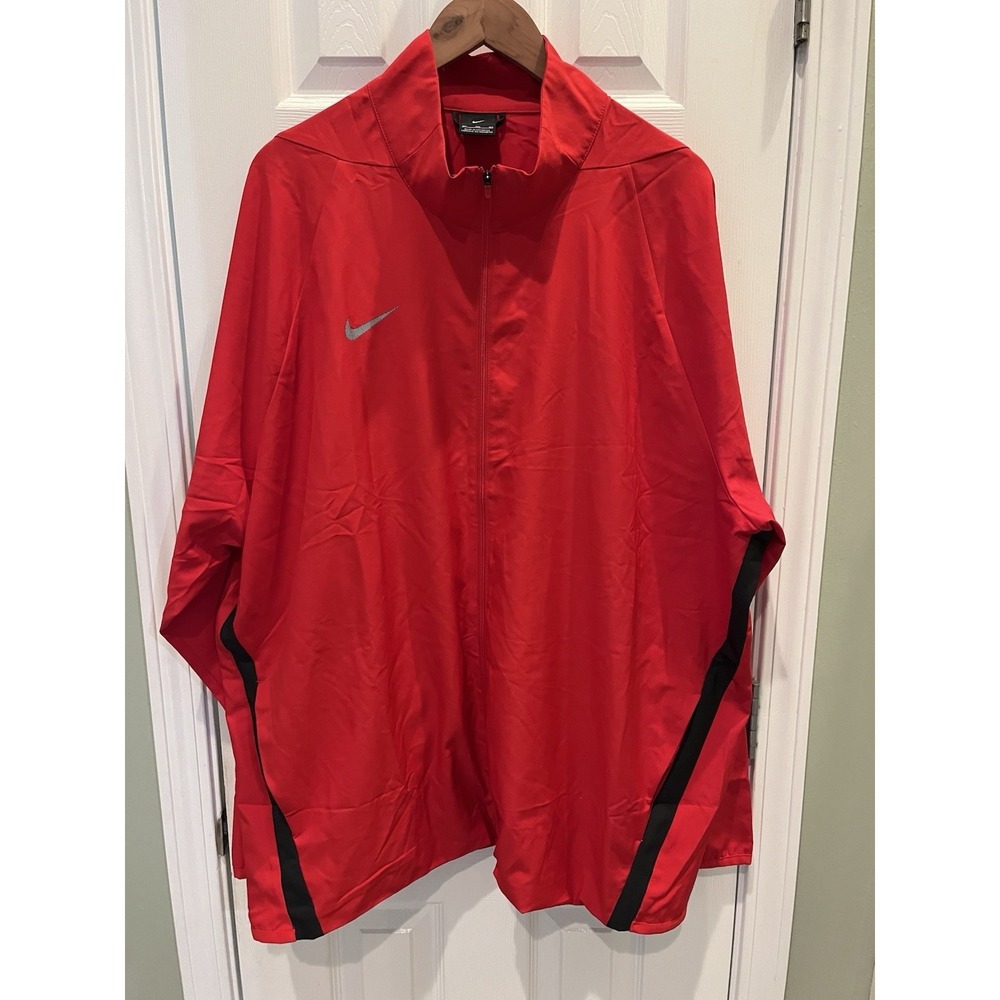 Nike Dri-Fit Training Jacket Red Men's 3XL Full Zip AJ3372-656 Full Zip‎